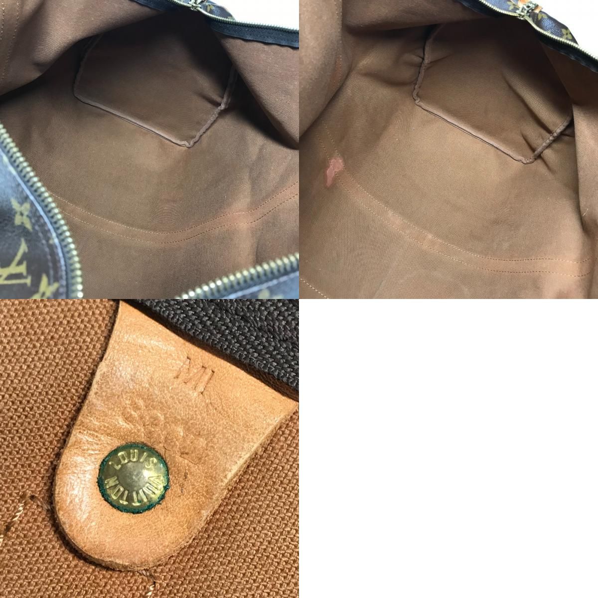 Louis Vuitton Boston Bag Keepall 60 Monogram Canvas Brown — view 9
