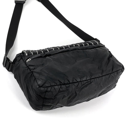 Chanel Junk Sports Line Shoulder Bag CC Logo Nylon Black — view 2