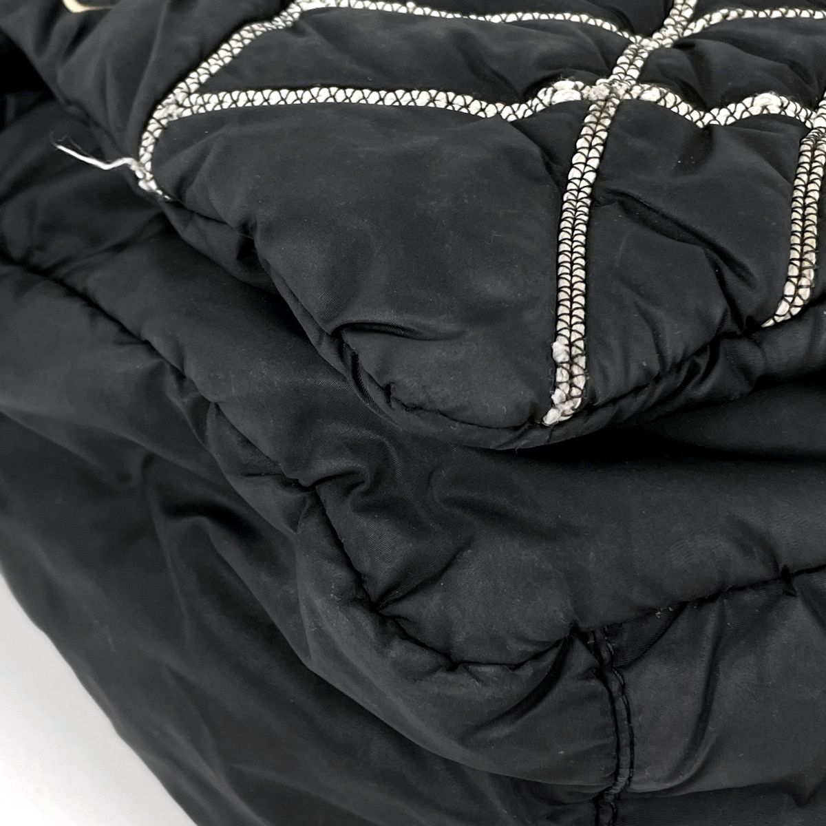 Chanel Junk Sports Line Shoulder Bag CC Logo Nylon Black — view 3