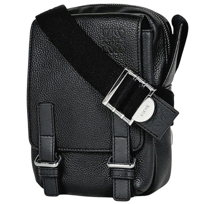 Loewe Military Crossbody XS Shoulder Bag Leather Black