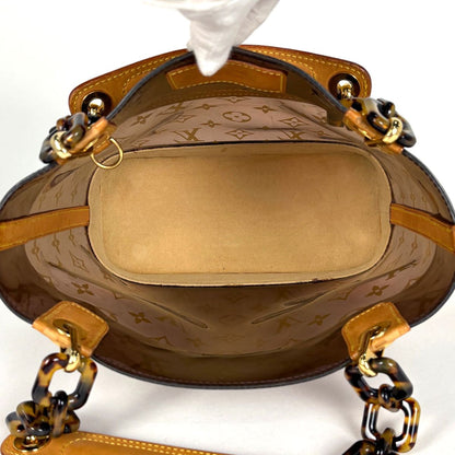 Louis Vuitton Cabas Ambre PM Tote Clear Monogram Handbag Vinyl Brown — view 8