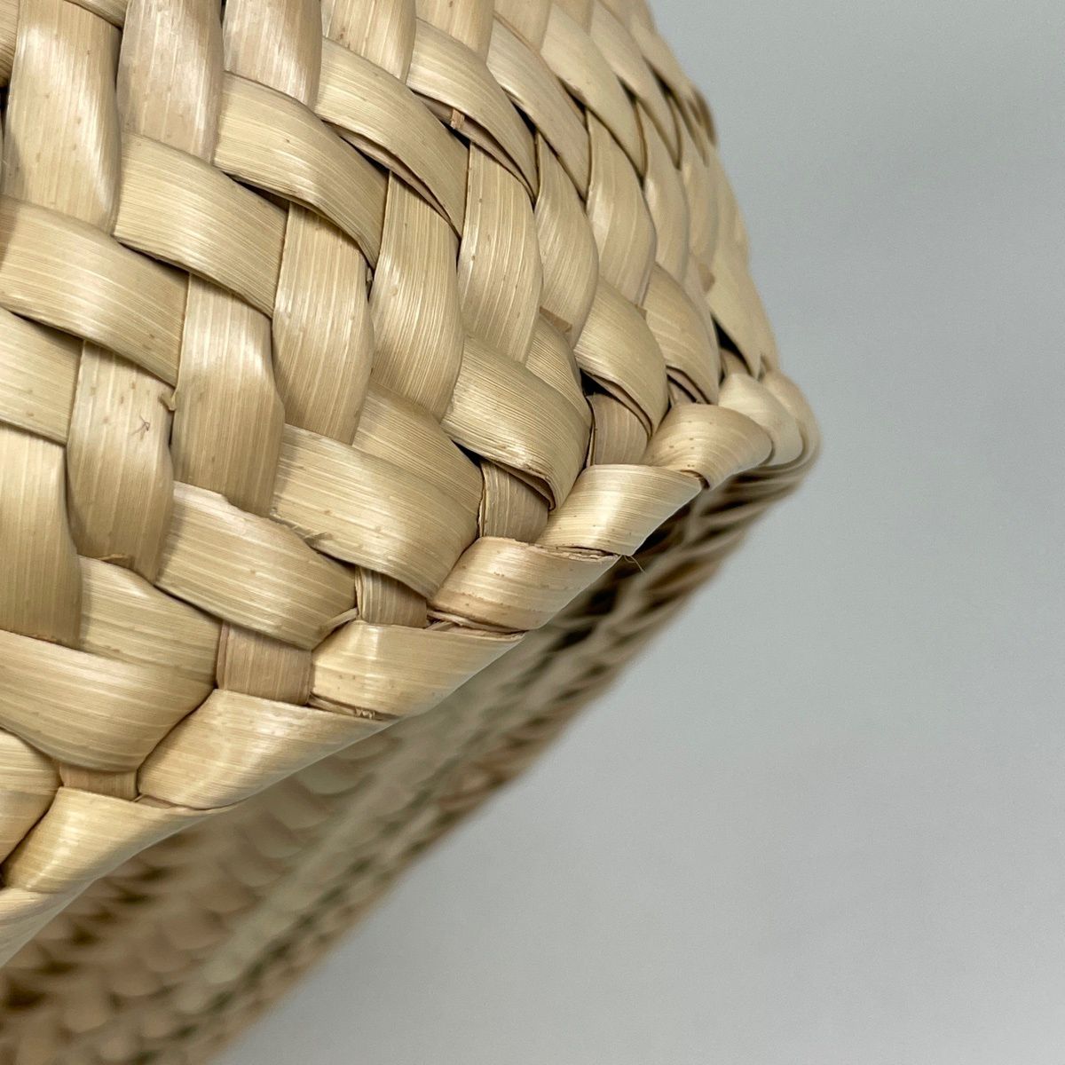 Celine Classic Pannier Basket Bag 2-Way Raffia Natural Brown — view 3