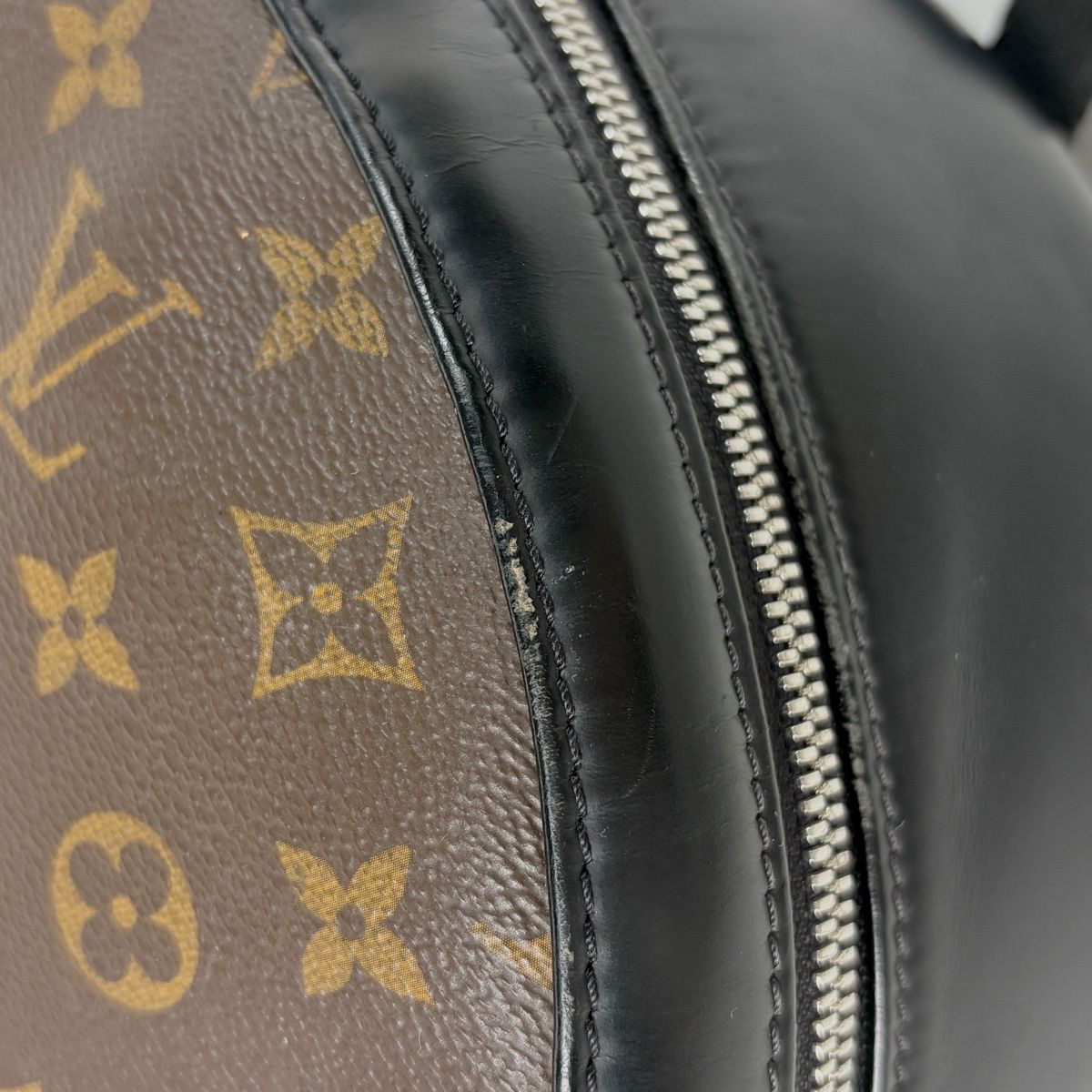 Louis Vuitton Josh Backpack Monogram Macassar Brown Black — view 8