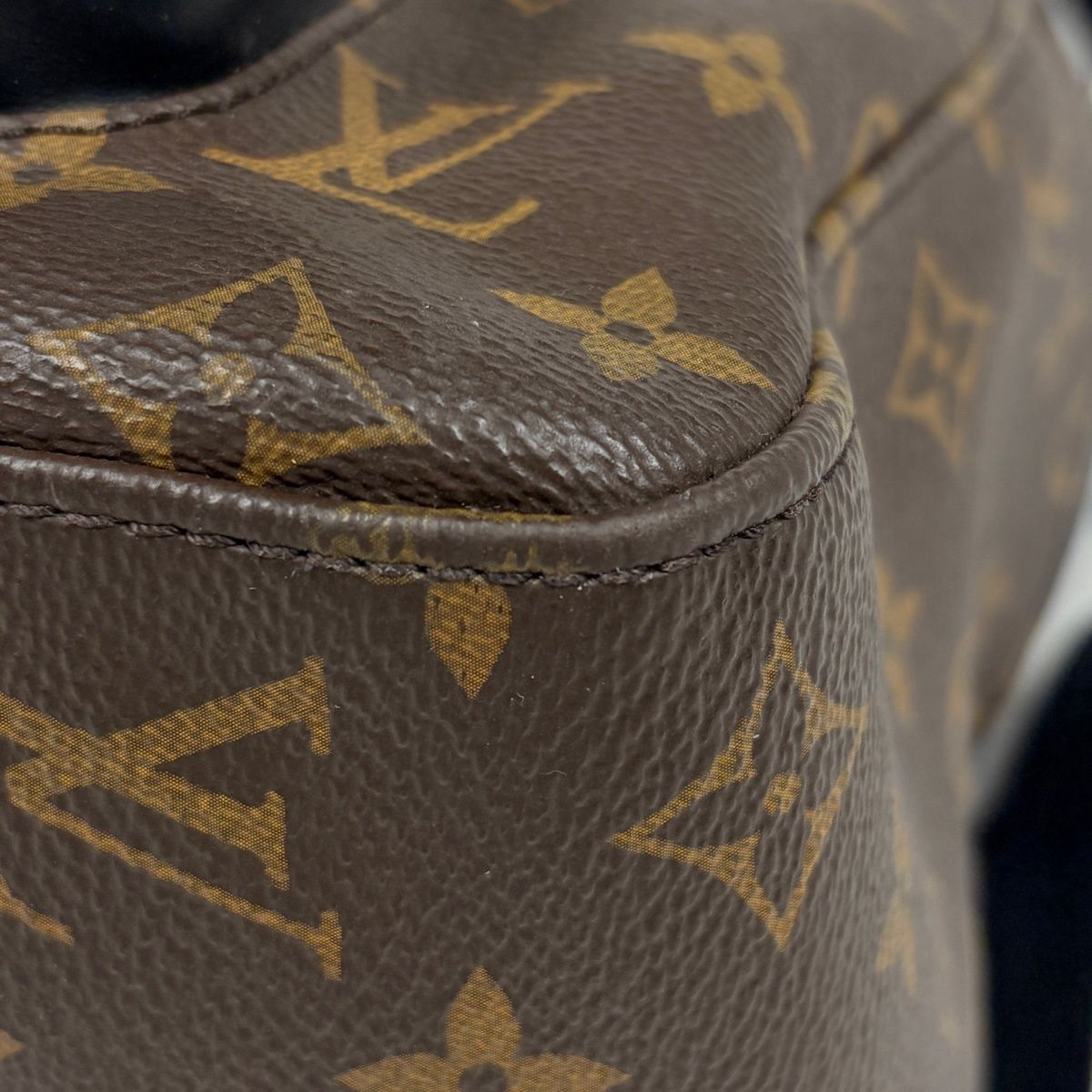 Louis Vuitton Josh Backpack Monogram Macassar Brown Black — view 4