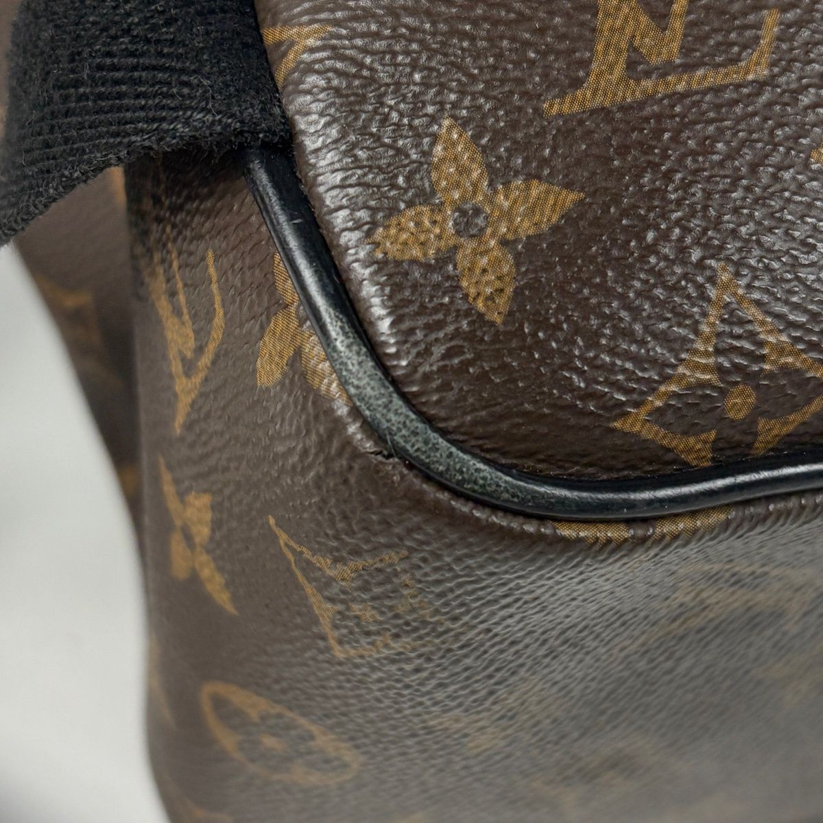 Louis Vuitton Josh Backpack Monogram Macassar Brown Black — view 5
