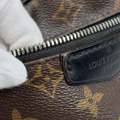Louis Vuitton Josh Backpack Monogram Macassar Brown Black — view 6