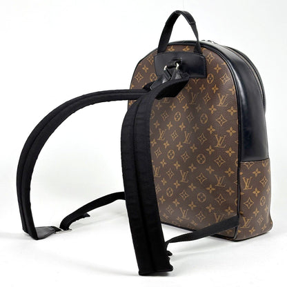 Louis Vuitton Josh Backpack Monogram Macassar Brown Black — view 2