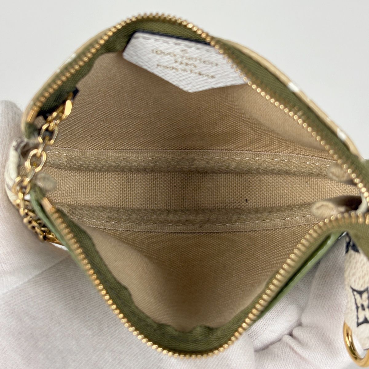 Louis Vuitton Mini Pochette Pouch Monogram Giant Khaki Beige — view 7