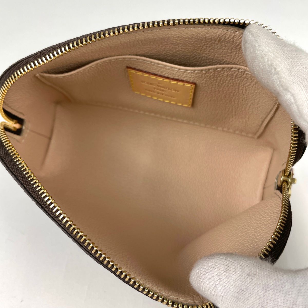 Louis Vuitton Pochette Cosmetic Makeup Pouch Monogram Brown — view 6