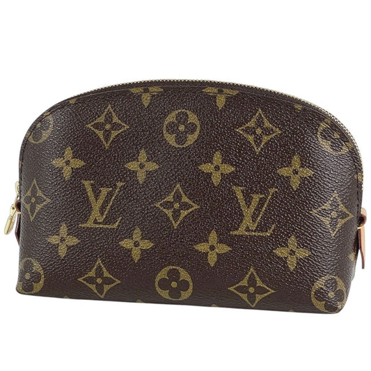 Louis Vuitton Pochette Cosmetic Makeup Pouch Monogram Brown