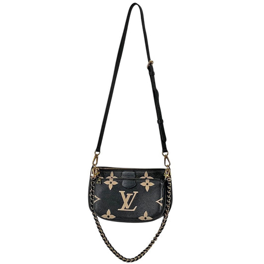 Louis Vuitton Multi Pochette Bicolor 2-Way Pouch Shoulder Bag Monogram Empreinte