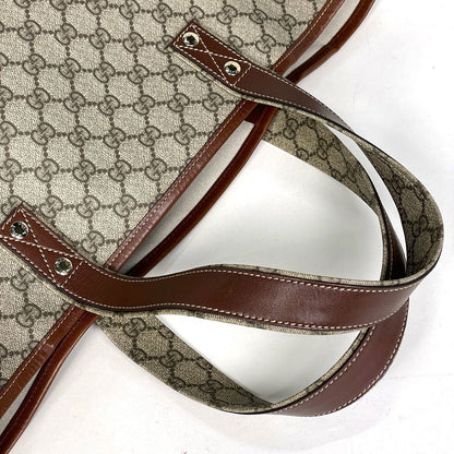 Gucci GG Pattern Tote Sherry Line Beige Brown — view 5