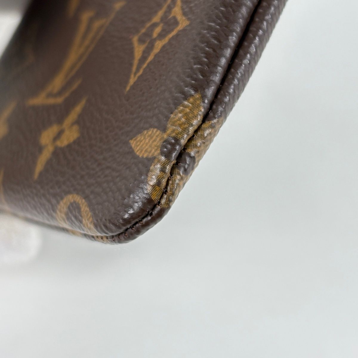 Louis Vuitton Pochette Cles Key Ring Coin Purse Monogram Brown — view 3