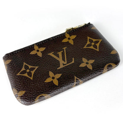 Louis Vuitton Pochette Cles Key Ring Coin Purse Monogram Brown — view 2