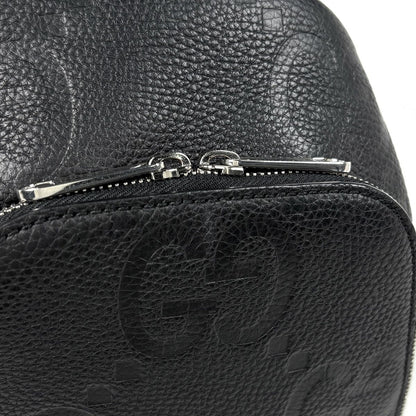 Gucci Jumbo GG Shoulder Bag Cross Leather Black — view 4
