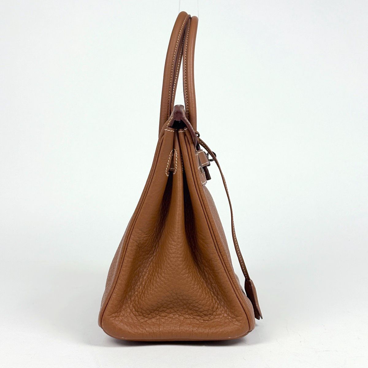 Hermes Birkin 30 Handbag Fjord Gold — view 4