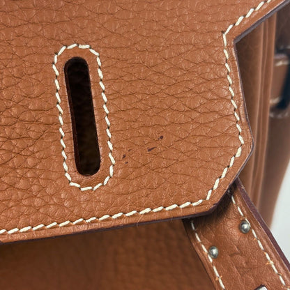 Hermes Birkin 30 Handbag Fjord Gold — view 8