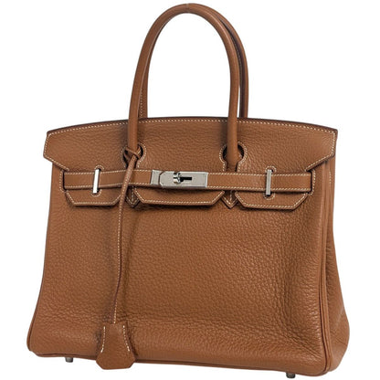 Hermes Birkin 30 Handbag Fjord Gold