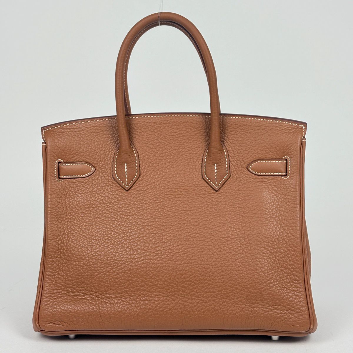 Hermes Birkin 30 Handbag Fjord Gold — view 3