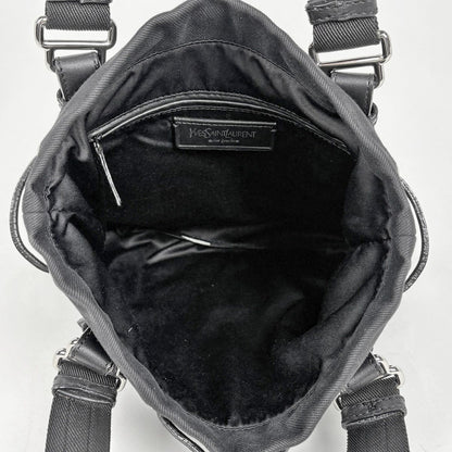 Saint Laurent Kahara Tote Canvas Black — view 8