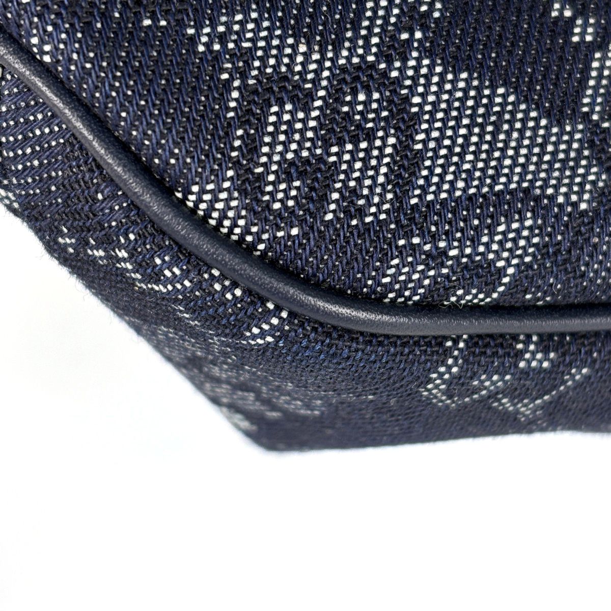 Gucci GG Denim Large Belt Bag Camouflage Effect Navy — view 3