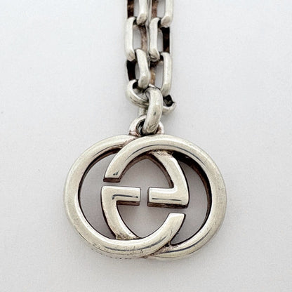 Gucci GG Logo Bracelet Interlocking 925 Sterling Silver — view 2