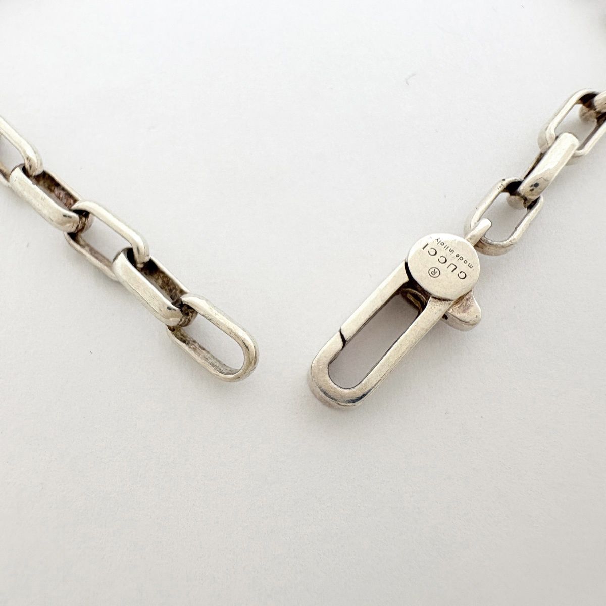Gucci GG Logo Bracelet Interlocking 925 Sterling Silver — view 3