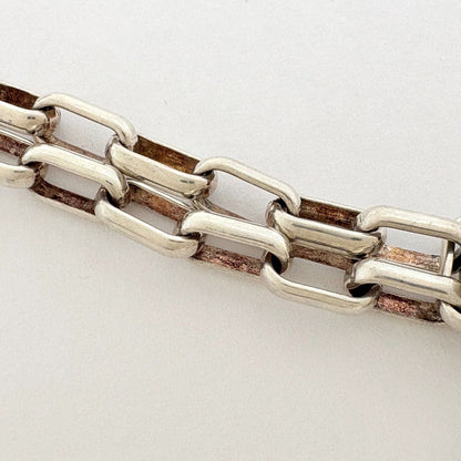 Gucci GG Logo Bracelet Interlocking 925 Sterling Silver — view 4