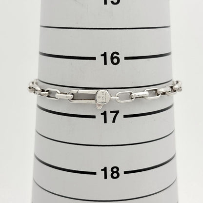 Gucci GG Logo Bracelet Interlocking 925 Sterling Silver — view 5
