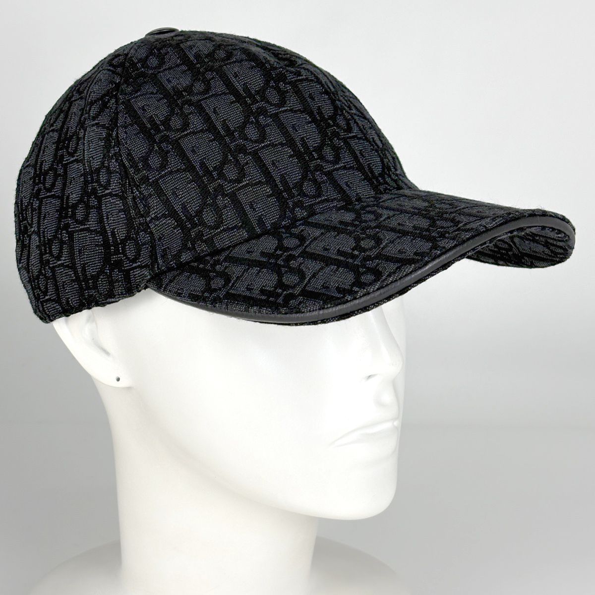 Dior Oblique Cap Baseball Cap Trotter Hat Cap Cotton Black — view 7