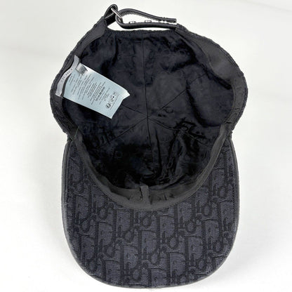 Dior Oblique Cap Baseball Cap Trotter Hat Cap Cotton Black — view 3