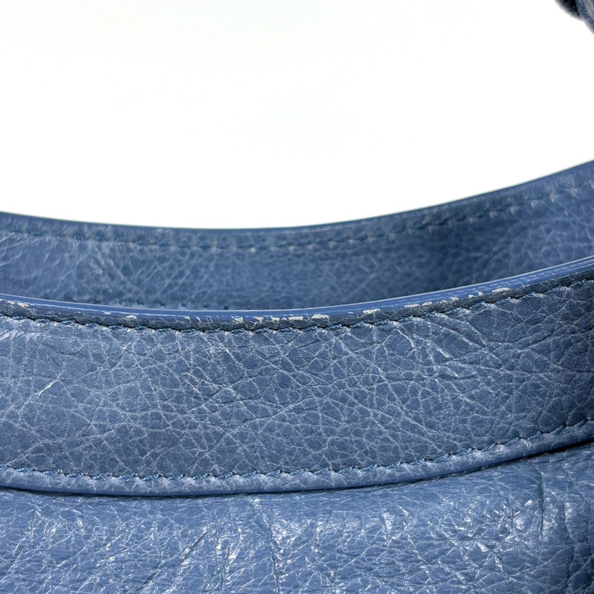 Balenciaga the City 2-Way Handbag Leather Blue — view 6