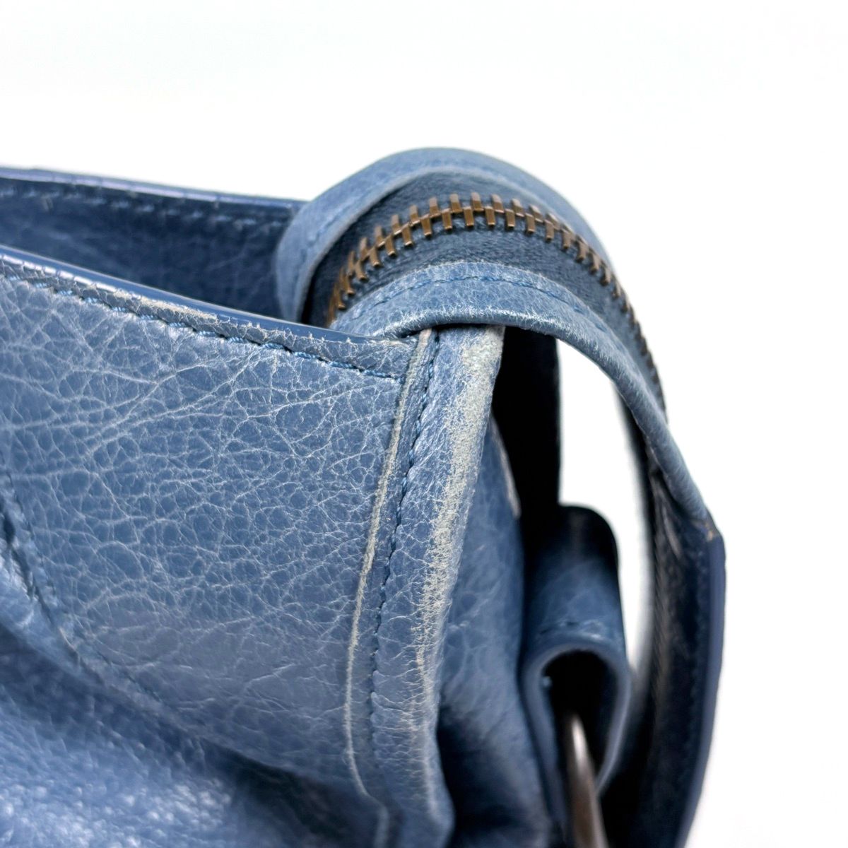 Balenciaga the City 2-Way Handbag Leather Blue — view 5