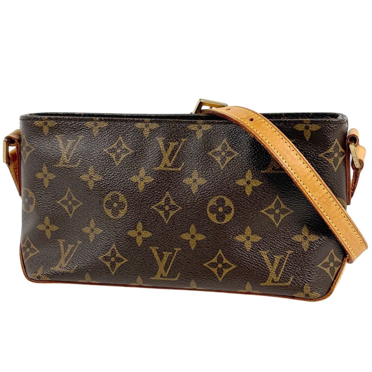 Louis Vuitton Trotteur Pochette Shoulder Bag Monogram Brown