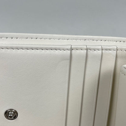 Chanel CC Logo Bifold Wallet Caviar Leather White — view 6