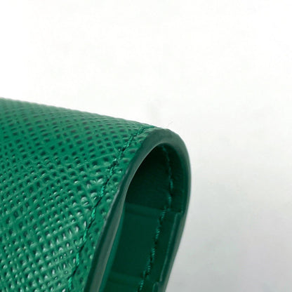 Prada Bifold Wallet Saffiano Leather Green — view 3