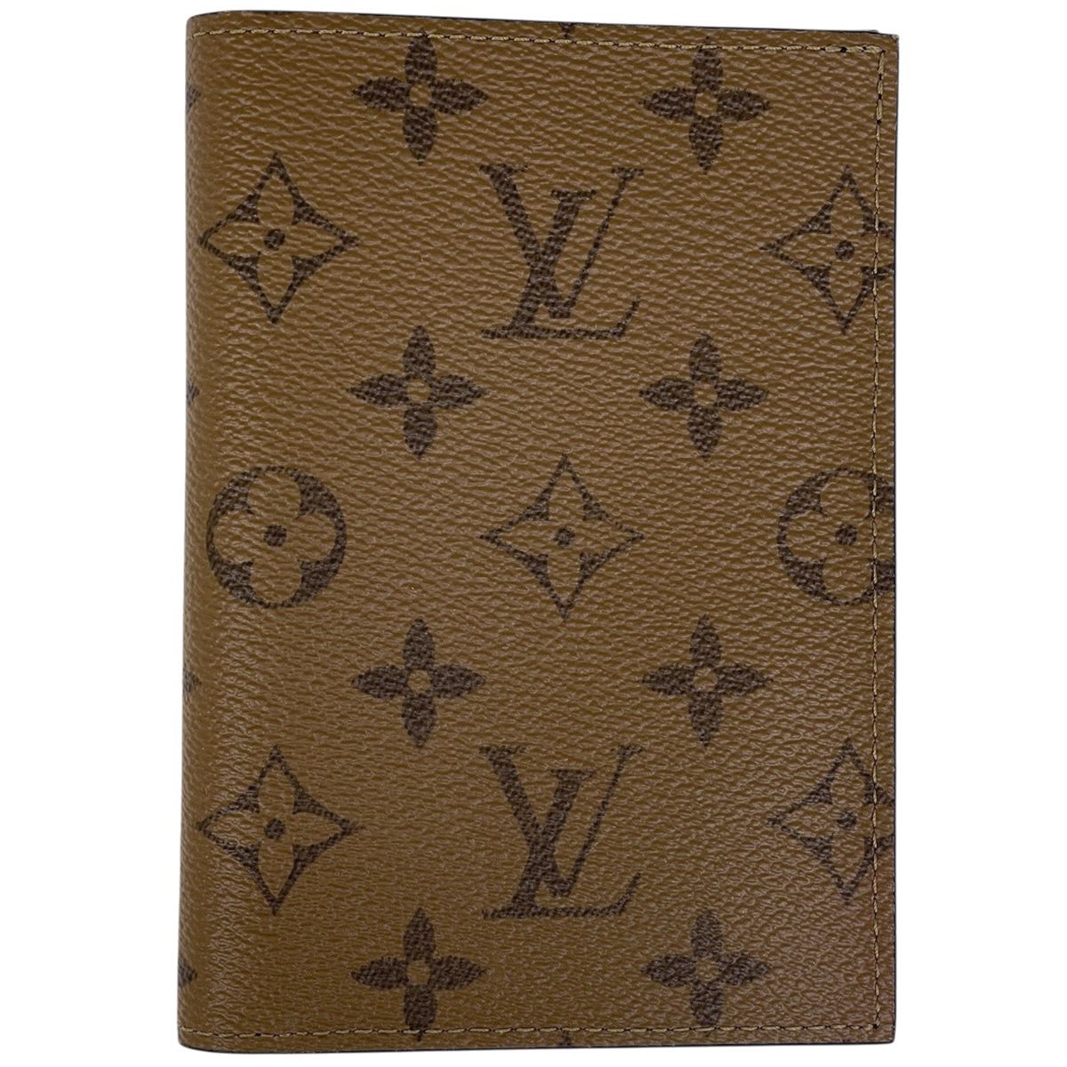 Louis Vuitton Couverture Passport Card Case Monogram Reverse Brown