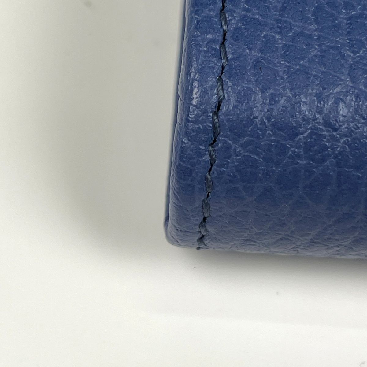 Gucci Interlocking Wallet Billfold Coin Purse Leather Blue — view 3