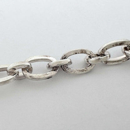 Gucci Logo Chain Bracelet Circle Plate 925 Sterling Silver — view 4