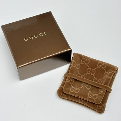Gucci Logo Chain Bracelet Circle Plate 925 Sterling Silver — view 6