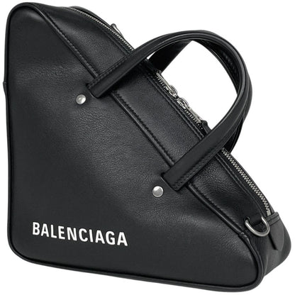 Balenciaga Triangle Duffle S Leather Black