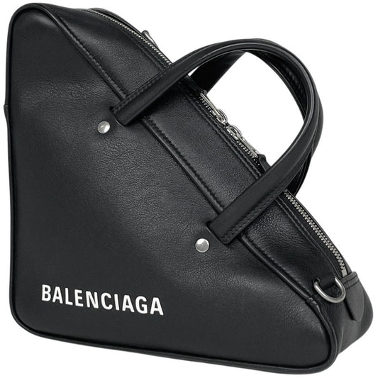 Balenciaga Triangle Duffle S Leather Black