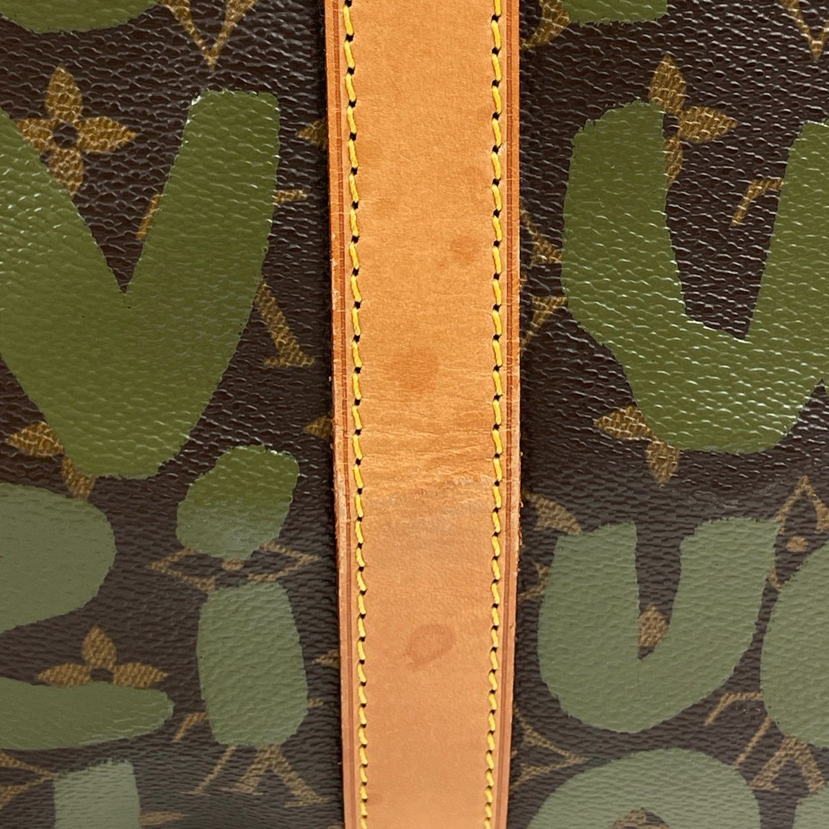 Louis Vuitton Keepall 50 Boston Bag Monogram Graffiti Khaki Brown — view 6