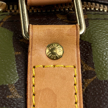 Louis Vuitton Keepall 50 Boston Bag Monogram Graffiti Khaki Brown — view 8