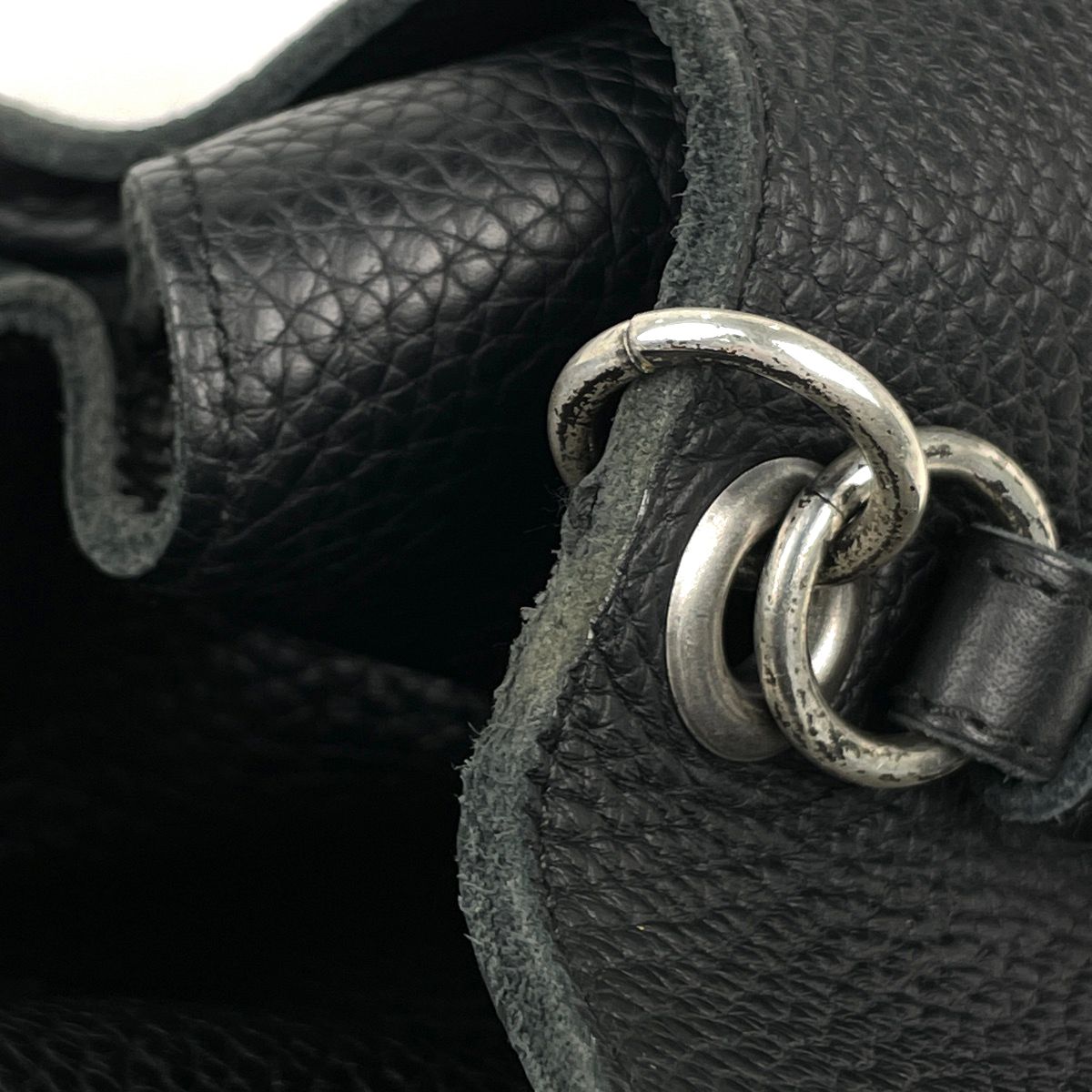 Bottega Veneta Intrecciato Shoulder Bag Leather Black — view 7