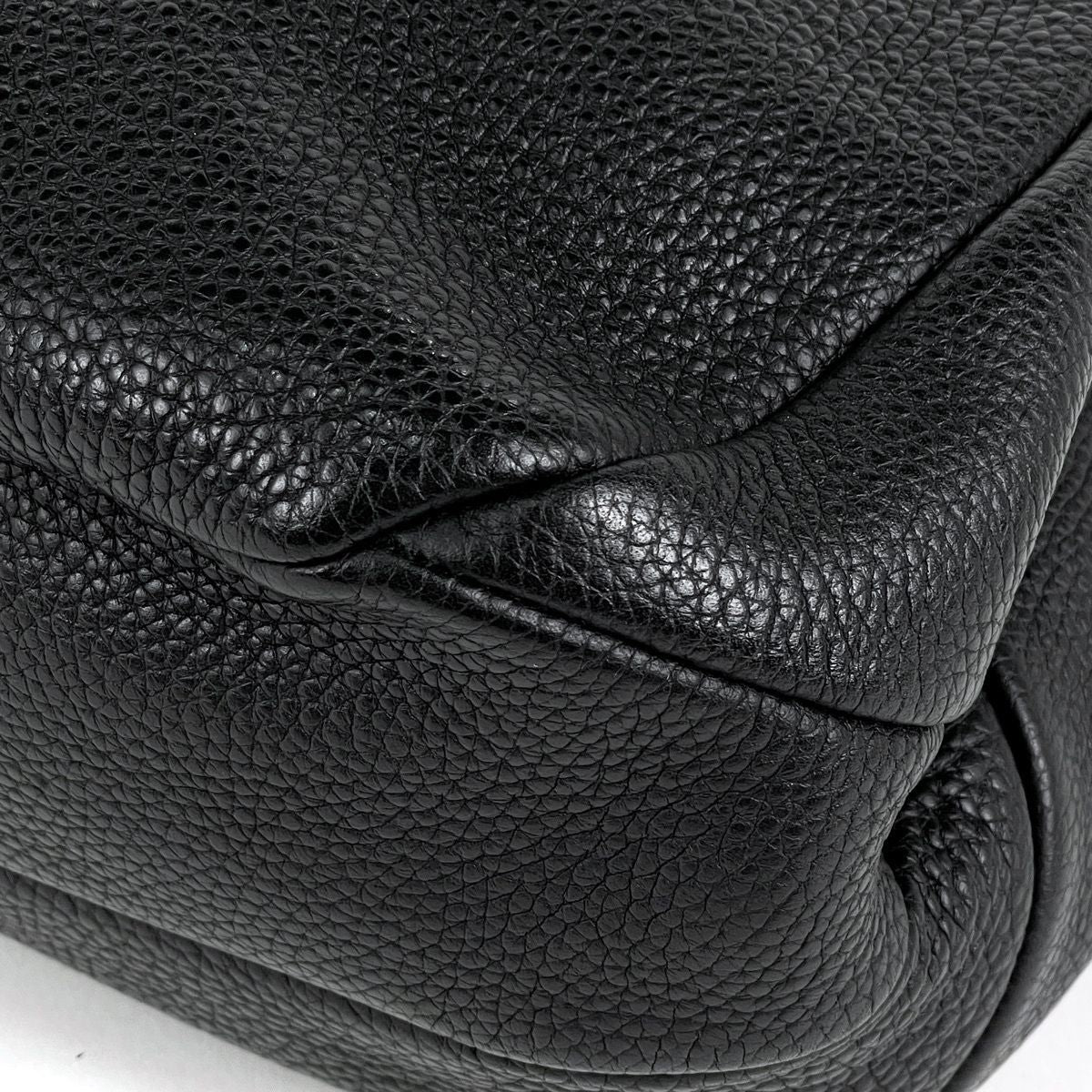 Bottega Veneta Intrecciato Shoulder Bag Leather Black — view 3