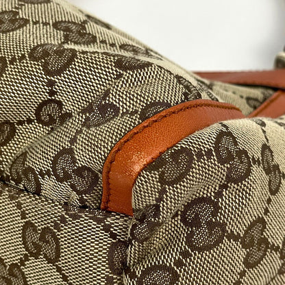 Gucci GG Pattern Shoulder Bag Canvas Beige Orange — view 3