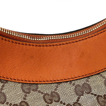 Gucci GG Pattern Shoulder Bag Canvas Beige Orange — view 4