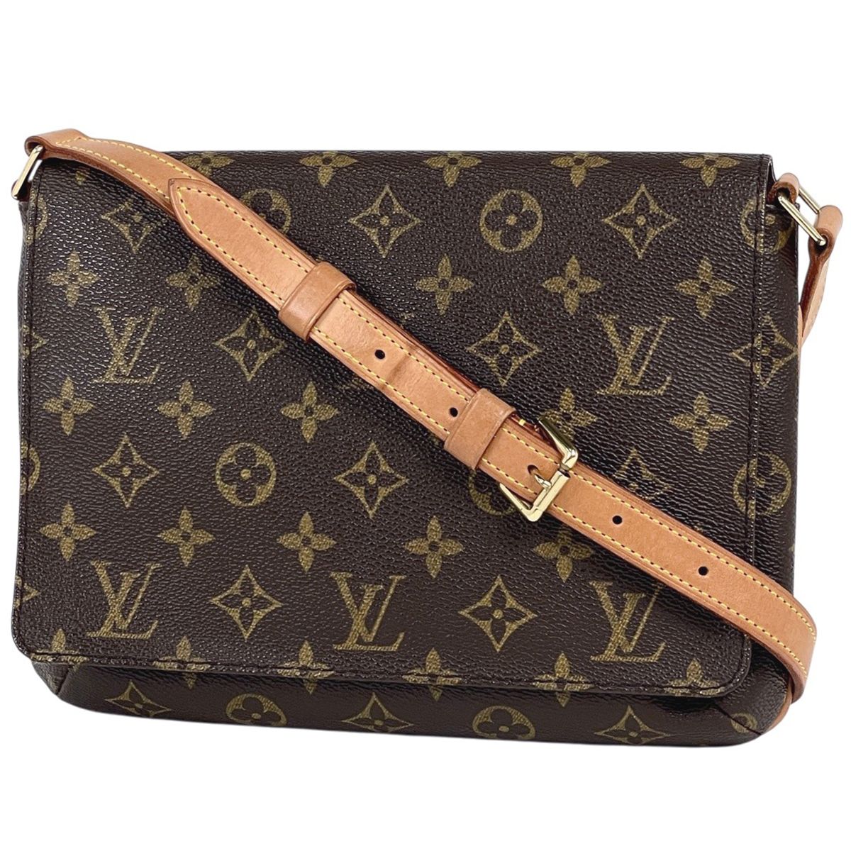 Louis Vuitton Musette Tango Short Shoulder Bag Monogram Brown