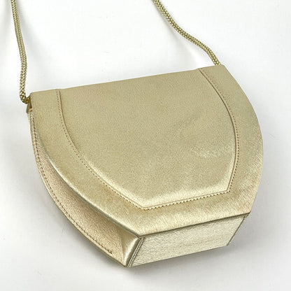 Saint Laurent Ribbon Shoulder Bag Satin Cream — view 2